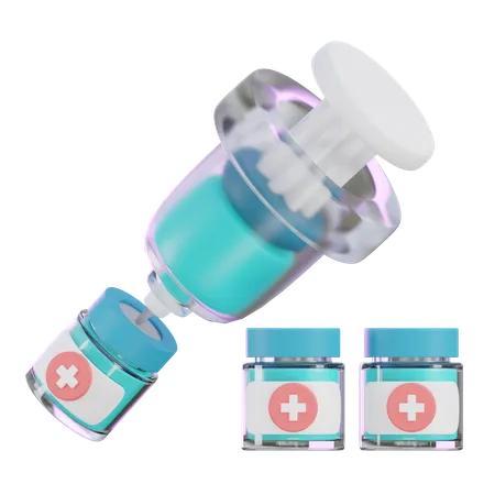 Vaccination  3D Icon