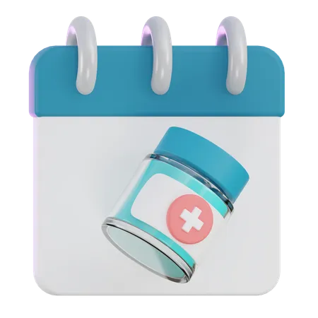 Vaccination Date  3D Icon