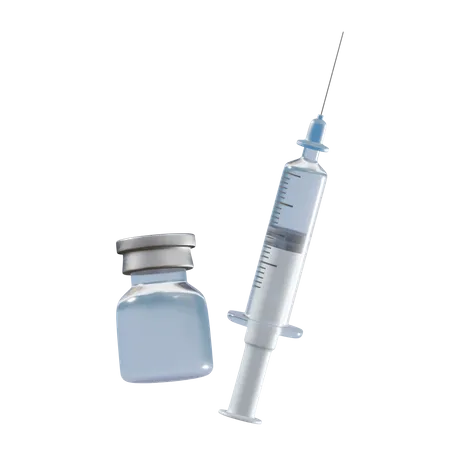 Vaccine  3D Illustration