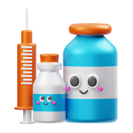 Vaccine  3D Illustration