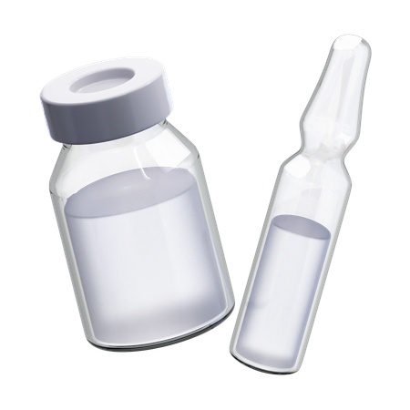 Vaccine Ampoule  3D Icon