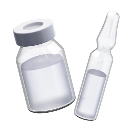 Vaccine Ampoule  3D Icon