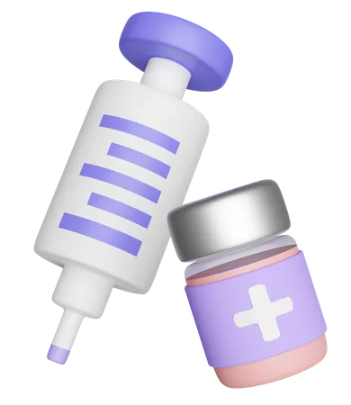 Vaccine Bottle  3D Icon