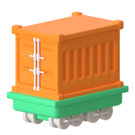 Vagão de transporte  3D Icon