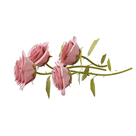 Valentinstag Rose  3D Illustration