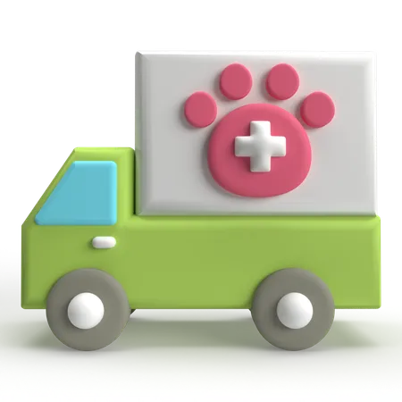 Van veterinária  3D Icon