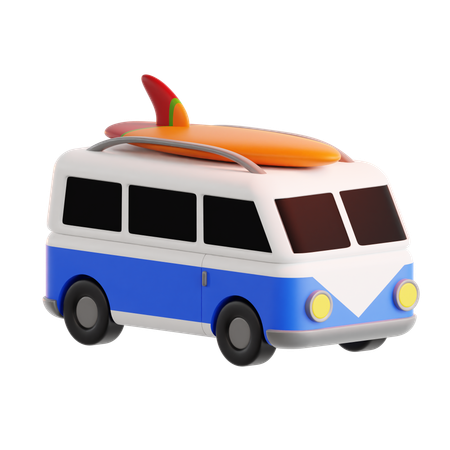 Van de viagem  3D Icon