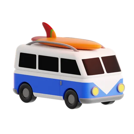 Van de viagem  3D Icon