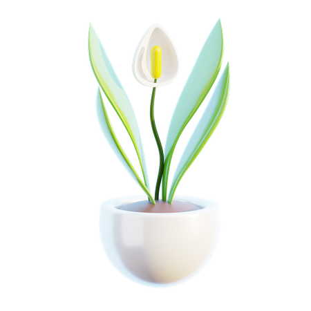 Vaso de planta  3D Icon