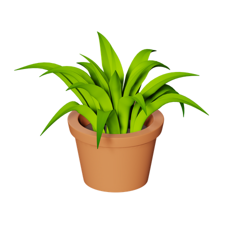 Vaso de planta  3D Illustration