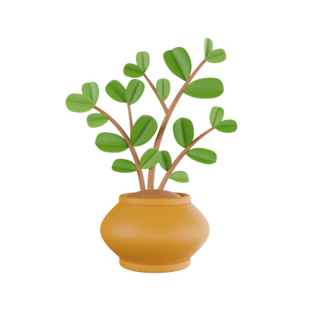 Vaso de planta  3D Icon