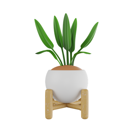 Vaso de planta  3D Icon