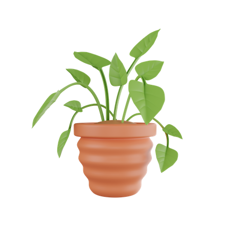 Vaso de planta  3D Icon