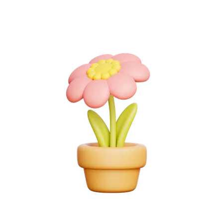 Vaso de flores  3D Icon