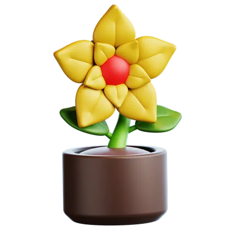 Vaso de flores  3D Icon