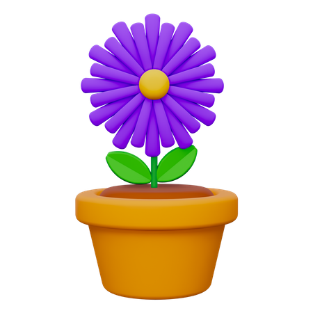 Vaso de flores  3D Icon