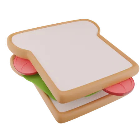 Veg Sandwich  3D Icon