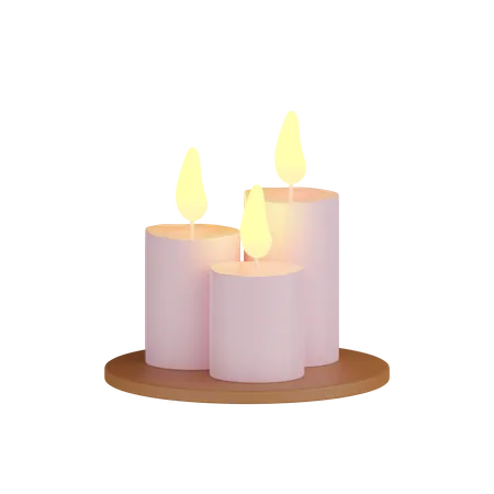 Velas  3D Icon