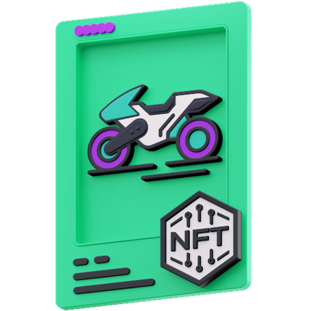 Vélo nft  3D Illustration