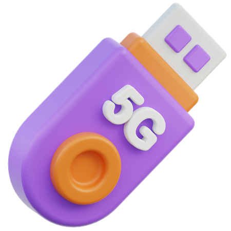 Velocidad usb 5g  3D Icon