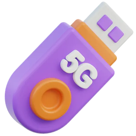 Velocidad usb 5g  3D Icon