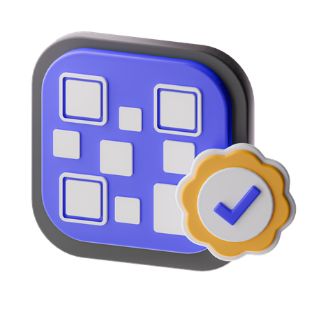 Vérifier le code-barres  3D Icon