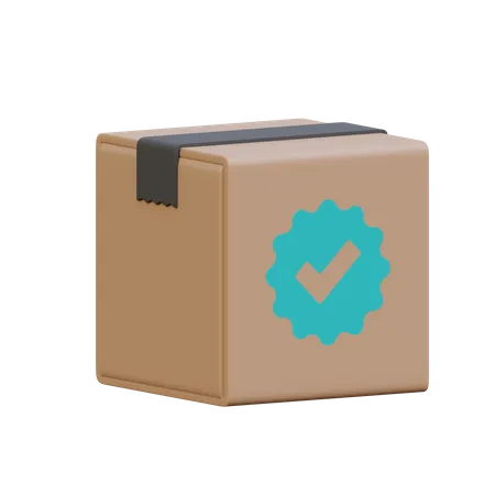 Verifiziertes Paket  3D Icon