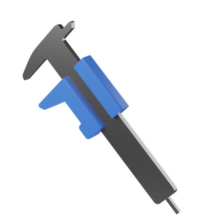 Vernier Caliper  3D Illustration