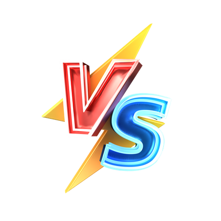 Versus versus símbolo  3D Icon