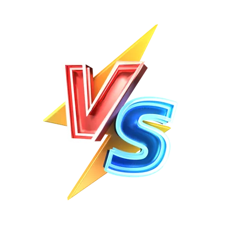 Versus versus símbolo  3D Icon