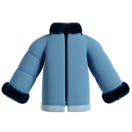 Veste bleue d'hiver  3D Icon