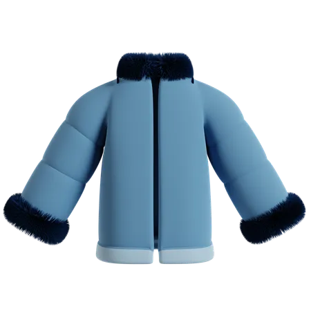 Veste bleue d'hiver  3D Icon