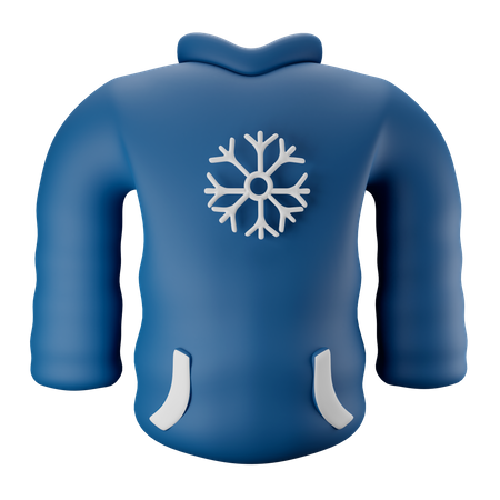 Veste d'hiver  3D Illustration