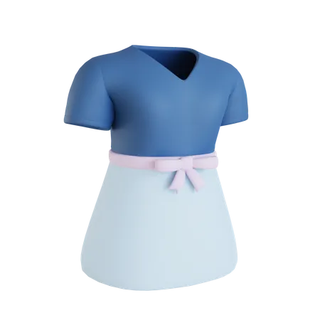 Vestido de mulher  3D Icon