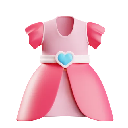 Vestido de princesa  3D Icon