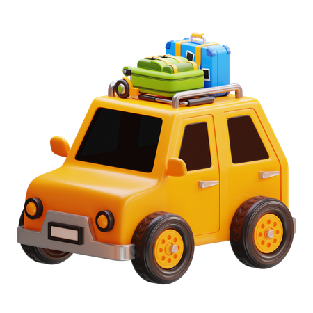 Carro de viagem  3D Icon