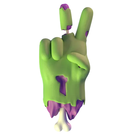 Victory Zombie Hand  3D Icon