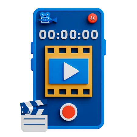 Video Application  3D Icon