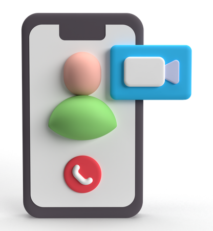 Video Call  3D Icon