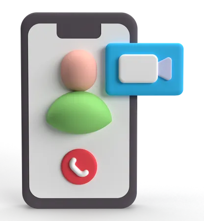 Video Call  3D Icon