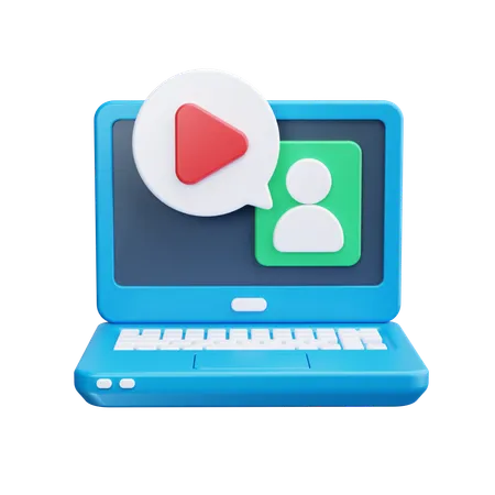 Video Call  3D Icon