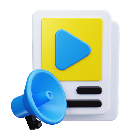 Video Marketing  3D Icon