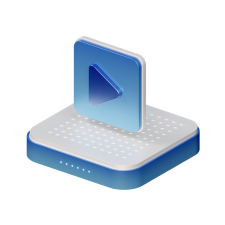 Video Player  3D Icon