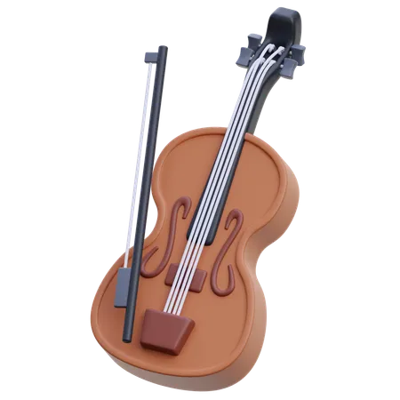 Violín  3D Icon