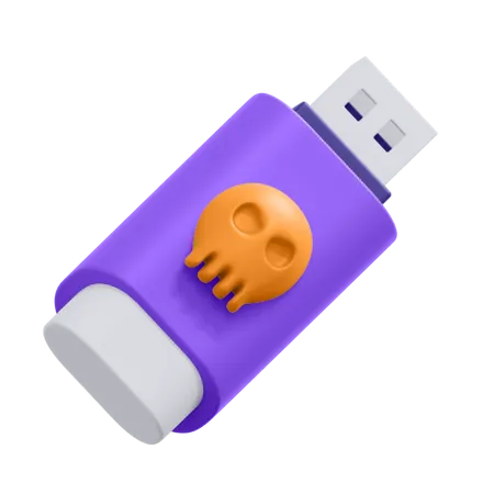 Virus Flashdisk  3D Icon