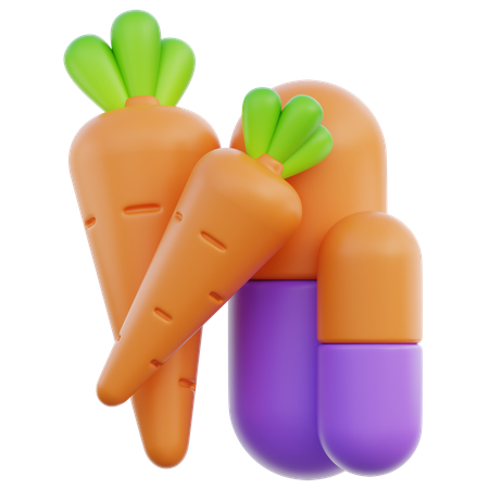 Vitamina a  3D Icon