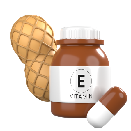 Vitamina e  3D Icon