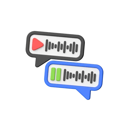 Voice Chat  3D Icon