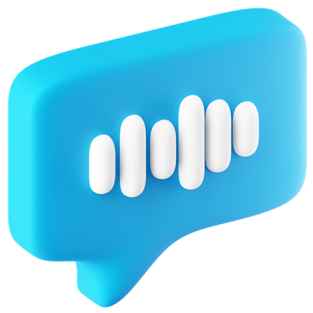 Voice Message  3D Icon