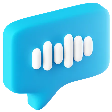 Voice Message  3D Icon